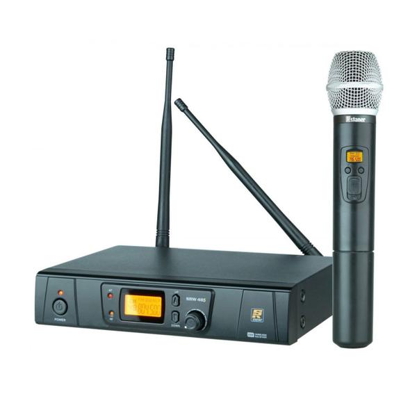 Sistema de Microfone Sem Fio de Mão Digital 48 Canais STANER SRW48S / HT48