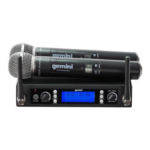 Sistema de Microfone Sem Fio Gemini UHF6200M