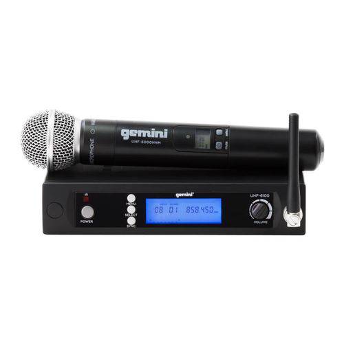 Sistema de Microfone Sem Fio Gemini UHF6100M