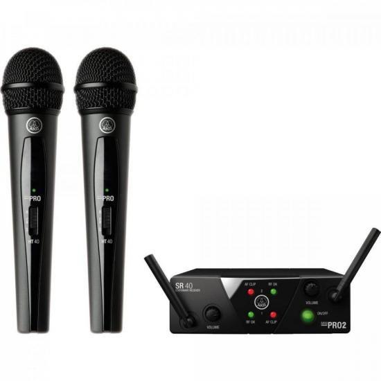 Sistema de Microfone Wireless 2 Batões US25 B/D AKG