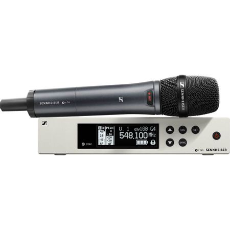 Sistema de Monitoramento Sem Fio Sennheiser EW 100 G4 835-S Wireless Microfone Mão MMD 835