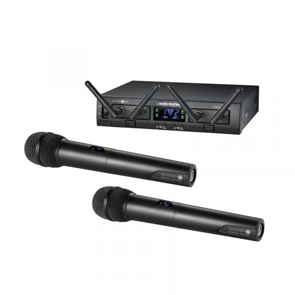 Sistema Duplo Sem Fio Bastao Audio-technica System 10 Pro Atw-1322 - Freq. 2.4 Ghz