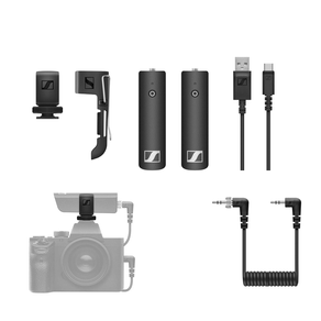 Sistema Microfone P2 Sennheiser XSW-D Portable Base Set Digital Wireless com Montagem em Câmeras (2.4GHz)