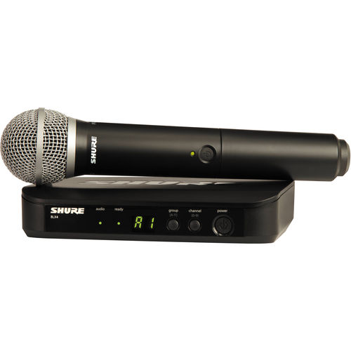 Sistema Microfone Sem Fio Blx-24br/pg58-j10 de Mão - Shure