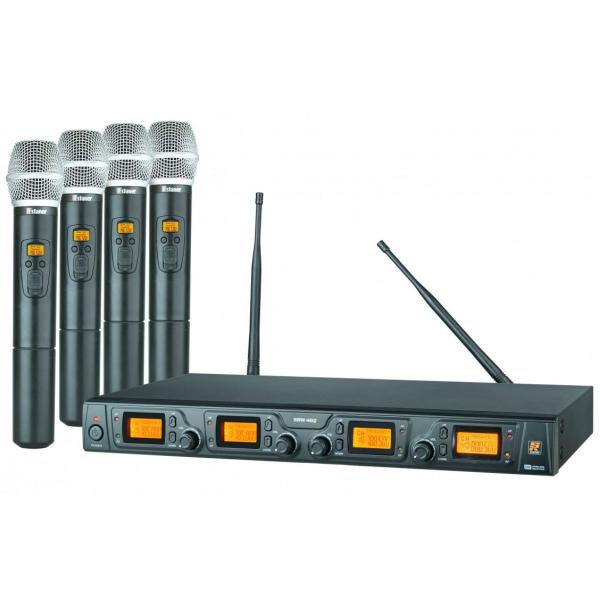 Sistemas UHF de Microfones Sem Fio Digital QuáDruplo SRW-48Q/HT48 - Staner