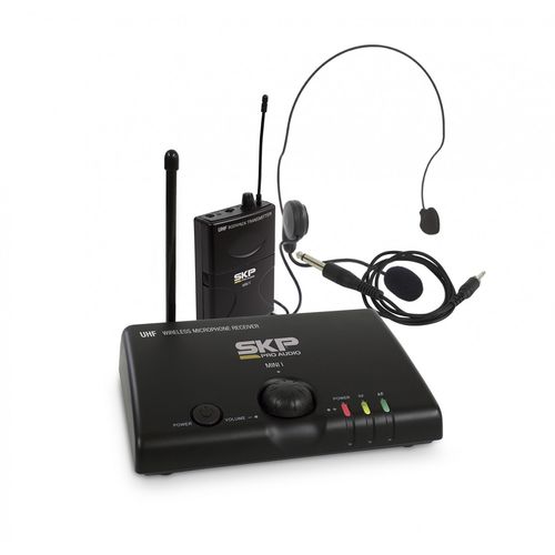 Skp Microfone Mini-V Base + 1 Headset Uhf S/ Fio