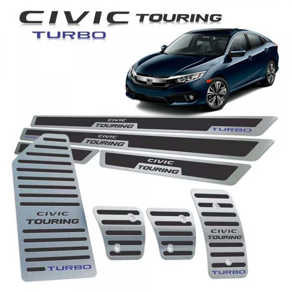 Soleira Pedaleira Descanso Civic Touring 2017/2019 Manual - Jr