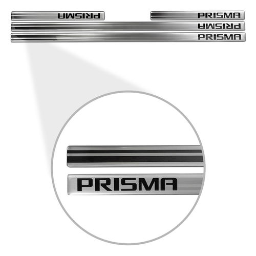 Soleira Resinada de Porta Aço Escovado Prisma Até 2012
