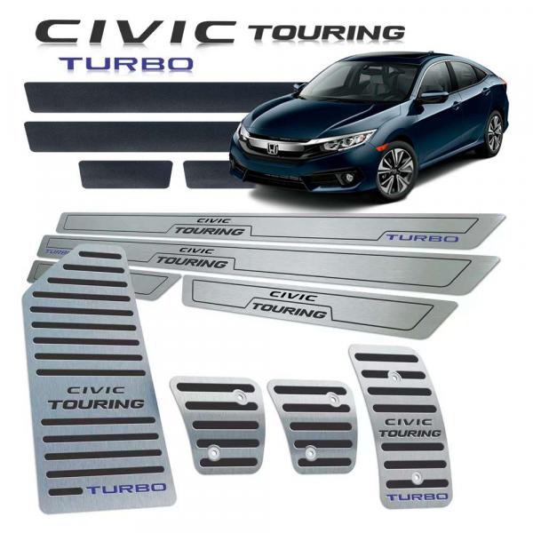 Soleira Vinil Pedaleira Descanso Civic Touring 17/19 Manual - Jr