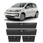 Soleira Volkswagen Up 2011 A 2020 Protetor De Portas Preto Premium Grafia Personalizada