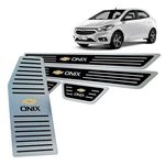 Soleiras + Descanso Chevrolet Onix 2017 a 2019 Preto