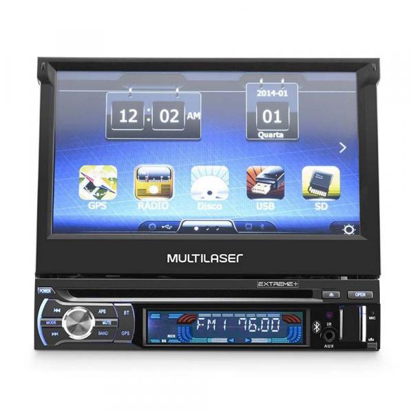 Som Automotivo Dvd Player Extreme com GPS Tela 7 Bluetooth - Multilaser