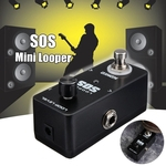 SOS Guitarra Multi Single Effect Pedal Processor Pedal Board Fit Looper de gravação de guitarra elétrica