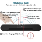 Soundbar com Mic AUX FM USB Micro SD Subwoofer Speaker Bluetooth para o telefone móvel Laptop