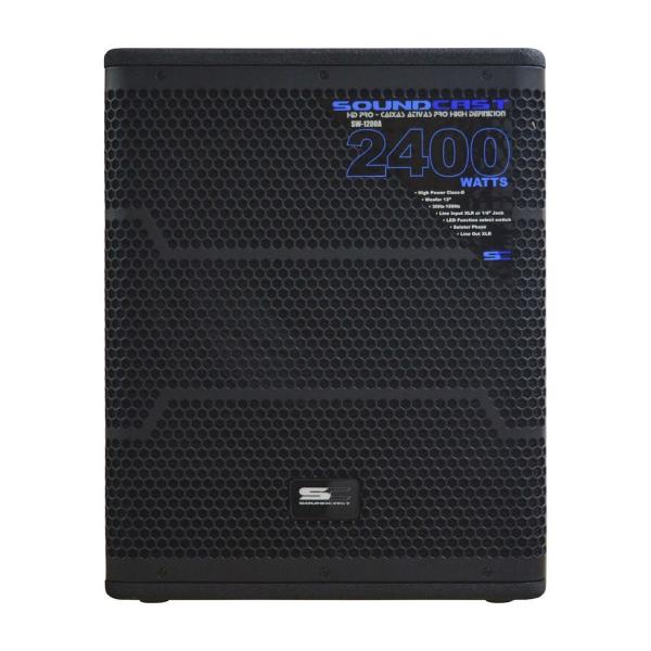 Soundcast Subwoofer Ativo 12" Amplificador Class-D 1200W SW1200A