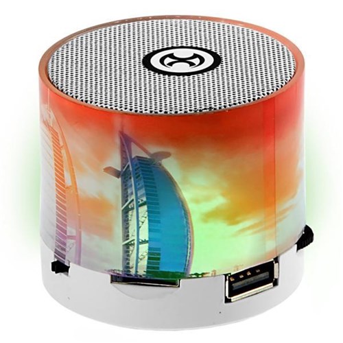 Speaker Mox Mo-S101T3 Watts com Bluetooth/Usb/Slot para Micro Sd - Estampa Dubai