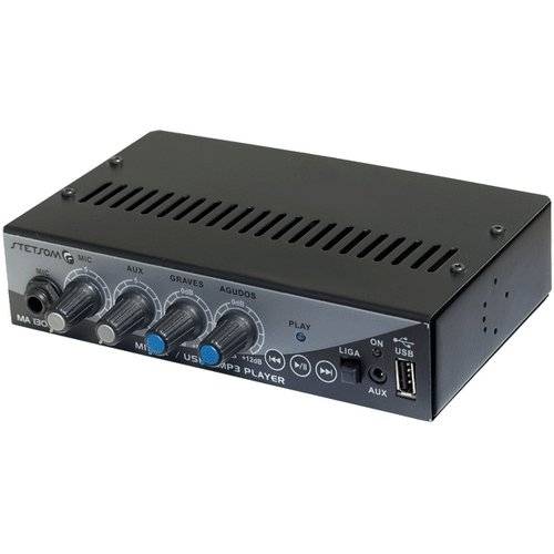 Stetsom Mixer Ma-1300 Mixer Automotivo C/ USB e MP3
