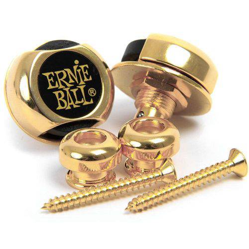 Strap Lock Ernie Ball 4602 Dourado