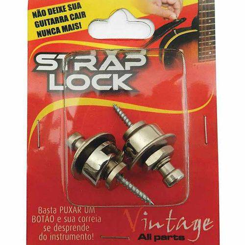 Strap Lock para Correia Basso Sl-01 Cromado Par