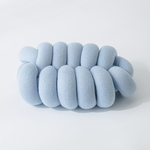 Suave Pillow Cor atado Lance sólido com enchimento para sofá do escritório de lazer