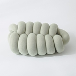 Suave Pillow Cor atado Lance sólido com enchimento para sofá do escritório de lazer