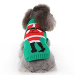 Coat para Animais Padrão Series Natal Brasão Knitting camisolas Pet Outono Inverno Roupa Quente