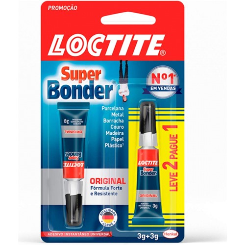 Super Bonder Original 3G com 2 - 2564451 - Loctite