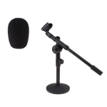 Suporte De Microfone Mesa Ajustável Mic Stands Esponja Espuma Mic Capa