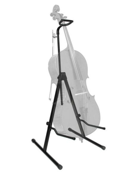 Suporte P/cello,violoncelo Dobrável,c/trava e Apoio de Arco - Aj Som Acessórios Musicais
