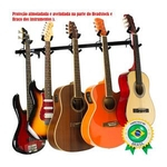 Suporte Parede Gancho 05 Instrumentos Violão Guitarra Baixo Saty SP50