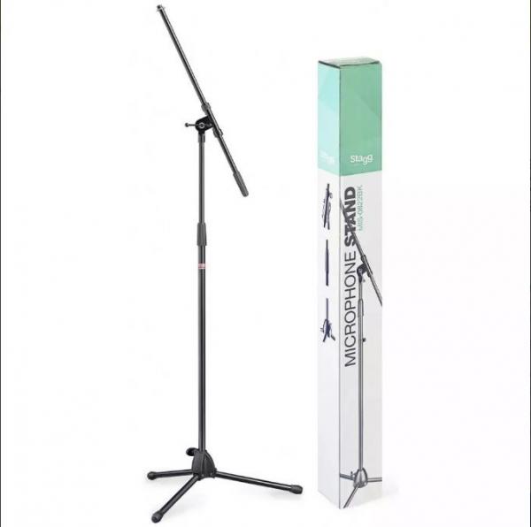 Suporte Pedestal de Microfone Stagg Mis-0822 Bk