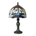Tabela Estilo Tiffany vidro colorido Dragonfly Europeia Lamp Lhj-Td1771301 para sala de estar e estudar