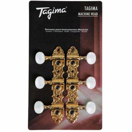 Tagima - Tarraxa Blindada Dourada para Violão de Nylon Tmh831 Gd