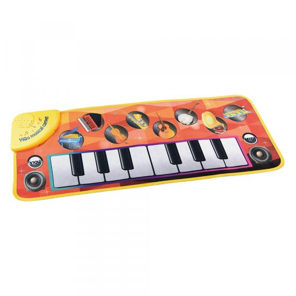 Tapete Musical Piano Educativo Infantil com 8 Sons de Instrumentos 73x29cm - Dm