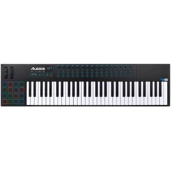 Teclado Controlador MIDI 61 Teclas C/ USB - VI 61 Alesis - Alesis