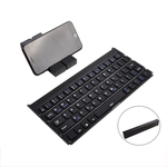 Teclado dobrável portátil com teclado suporte sem fio Bluetooth dobrável Touchpad Teclado com suporte compatível com o sistema múltiplo para Tablet Smartphone PC