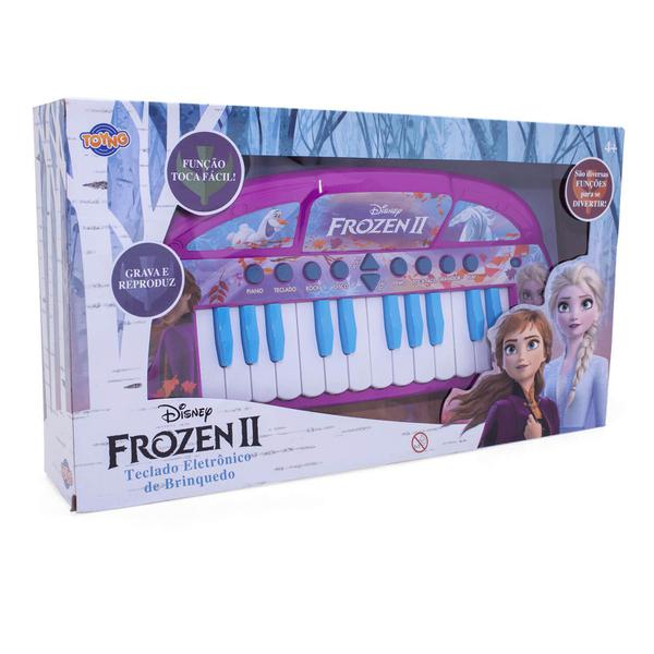 Teclado Eletrônico Infantil Frozen 2 Disney Toyng
