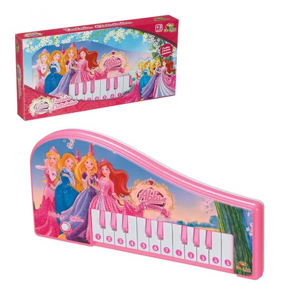 Teclado Eletrônico Piano Infantil Musical Princesas Abbie - Art Brink