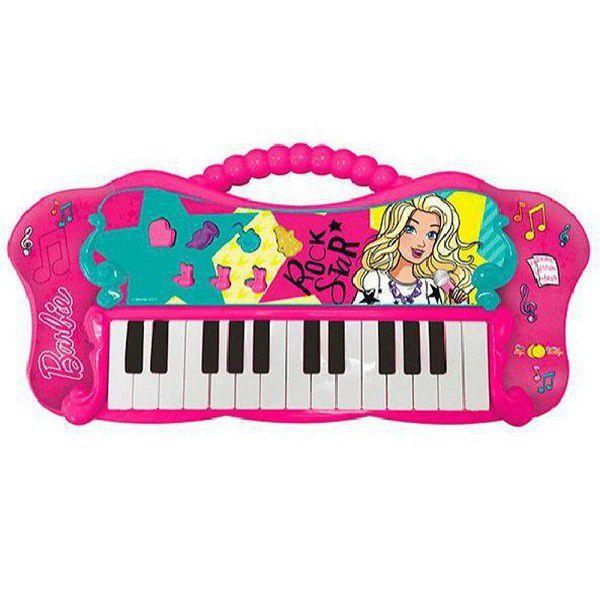 Teclado Fabuloso da Barbie com Funçao MP3 Player B104 FUN 8007-1