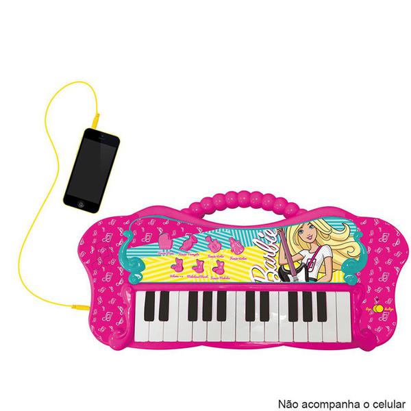 Teclado Infantil Fabuloso Barbie Função MP3 8007-1 - Fun - Fun Divirta-Se