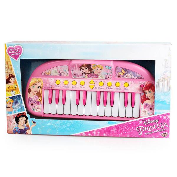 Teclado Infantil Musical Eletrônico Princesas - Toyng Ref 29061