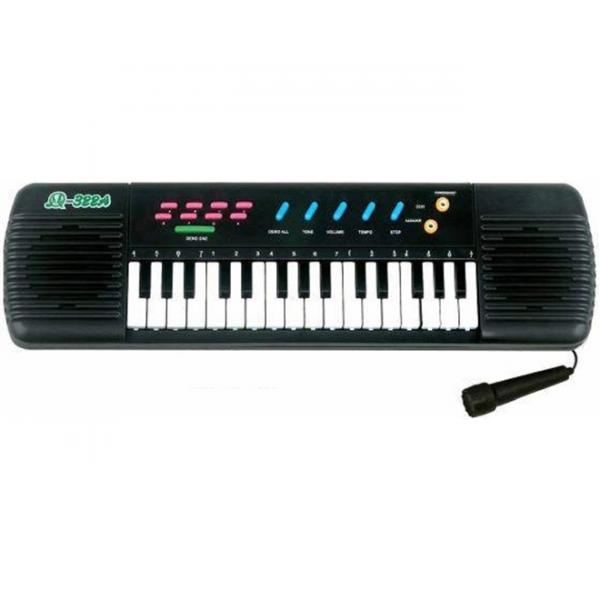 Teclado Infantil Piano Brinquedo Musical com Karaoke e Microfone para Crianças - Makeda