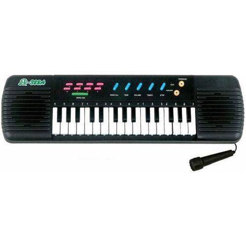 Teclado Infantil Piano Brinquedo Musical com Karaoke e Microfone para Crianças