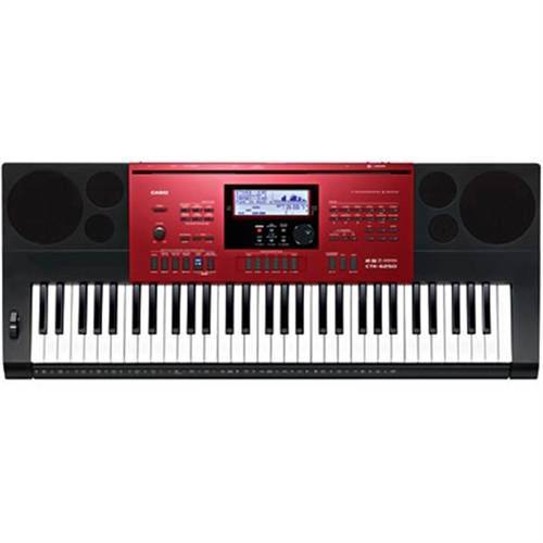 Teclado Musical Eletrônico Preto com Vermelho Ctk-6250 Casio