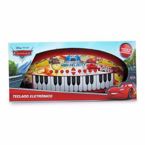 Teclado Musical Infantil Carros Disney - Eletronico Toyng