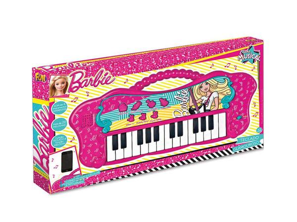 Teclado Musical Infantil Fabuloso Barbie - Fun