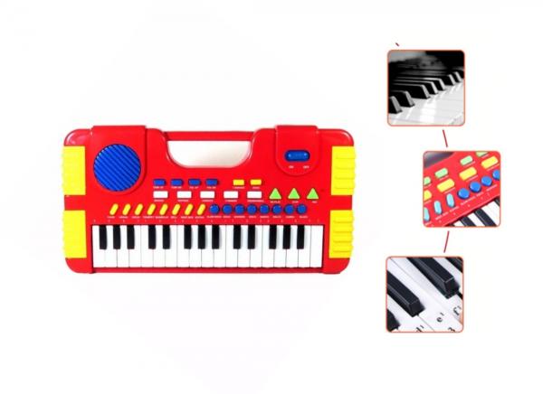 Teclado Musical Infantil Piano 8 Sons Instrumentos Grava Top - Barcelona