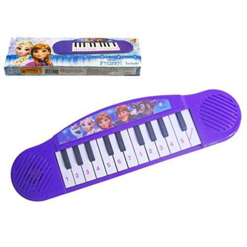 Teclado Musical Infantil Piano Frozen Lilás 32cm - Ref. DY-255 - Etitoys