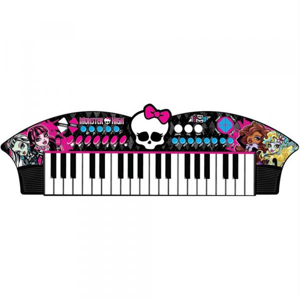 Teclado Musical Infantil Skull Bat Monster High MH1351 - Fun