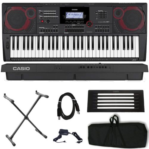 Teclado Musical Profissional Arranjador Digital Casio Ct-x5000 + Suporte + Capa Acolchoada